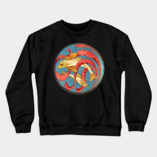 Gurnard Fish w/ Red Seaweed Crewneck Sweatshirt